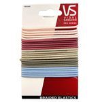 Vidal Sassoon 25 Piece Braided Elastics in Assorted Colors