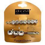 DCNL Hair and Whatever French Couture 2 Pack Hair Clip with Jewels