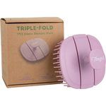 Tangols Triple-Fold Elastic Hair Shampoo Brush in Pink