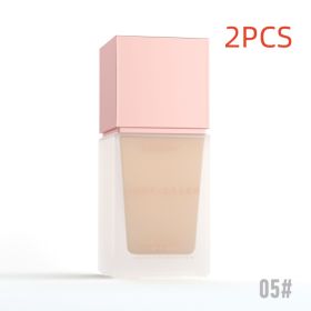 MATTE SUNSCREEN LIQUID FOUNDATION SPF 30 (Option: 05color 2PCS)