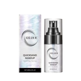 Quicksand Makeup Setting Spray, Long Lasting Makeup Fixing Spray With Mint Leaf & Hyaluronic Acid, Oil Control Refreshing Face Mist 30ml (Option: 1box)
